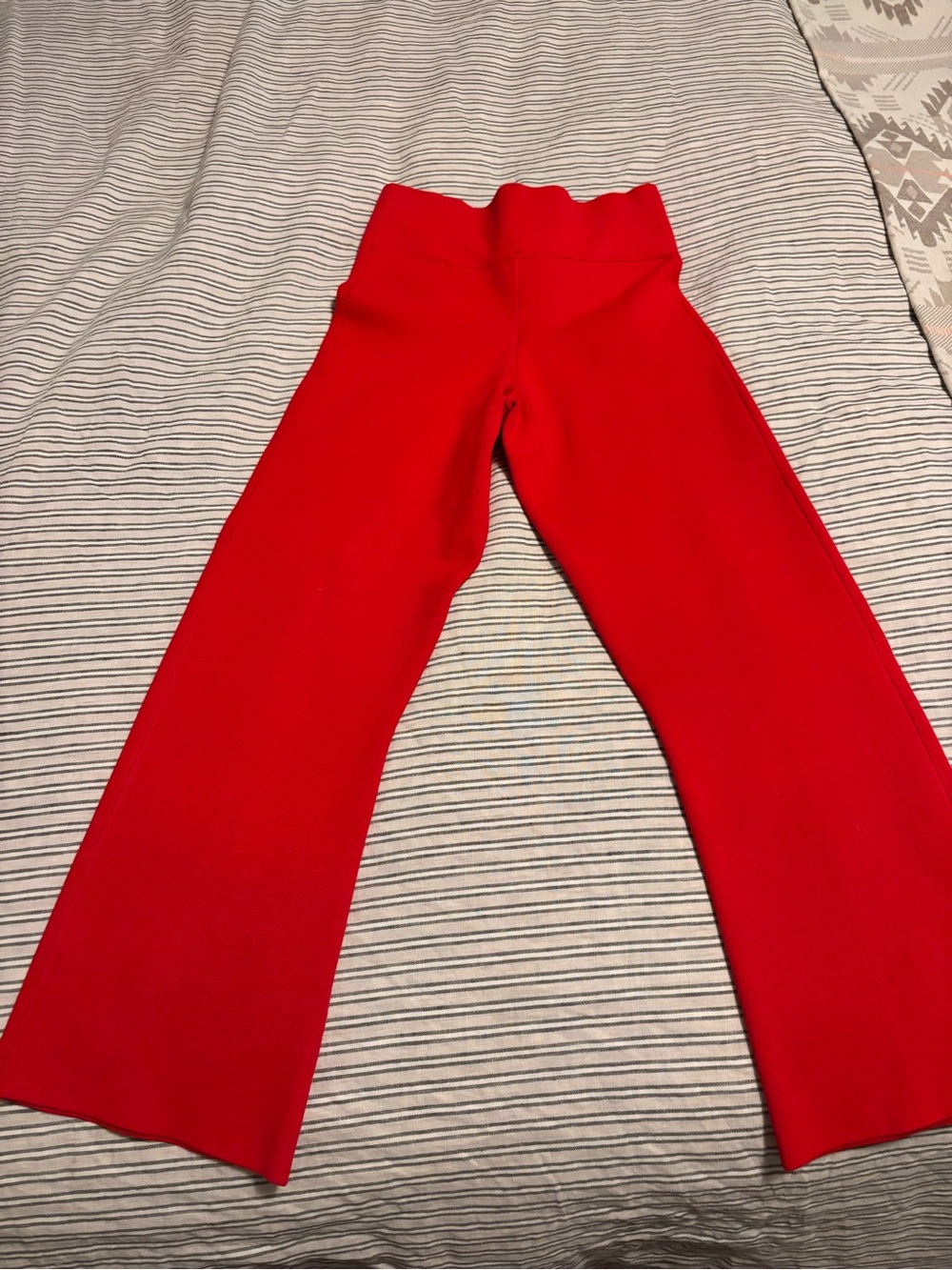 J. Crew  Red Flare-Leg Pants